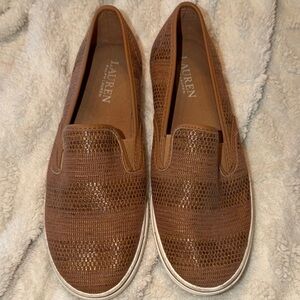 LAUREN Ralph Lauren Brown Slip-On Women Shoes